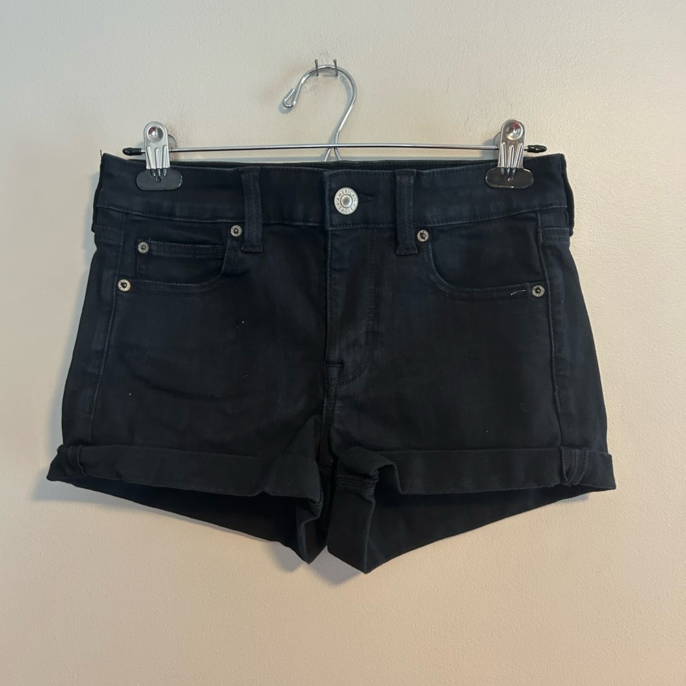 American Eagle Outfitters women’s 6 Black denim Jean Shorts